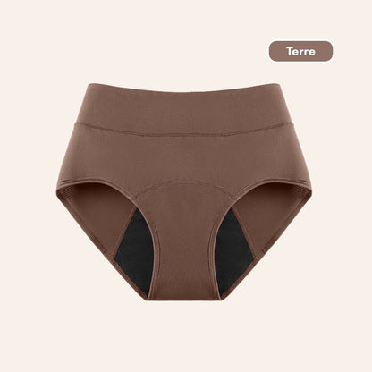 Vue produit à plat de la Culotte Mi-haute respirante couleur terre