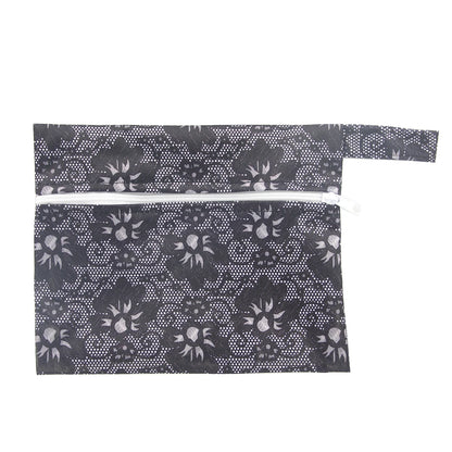 Pochette de transport imperméable -noir et motifs